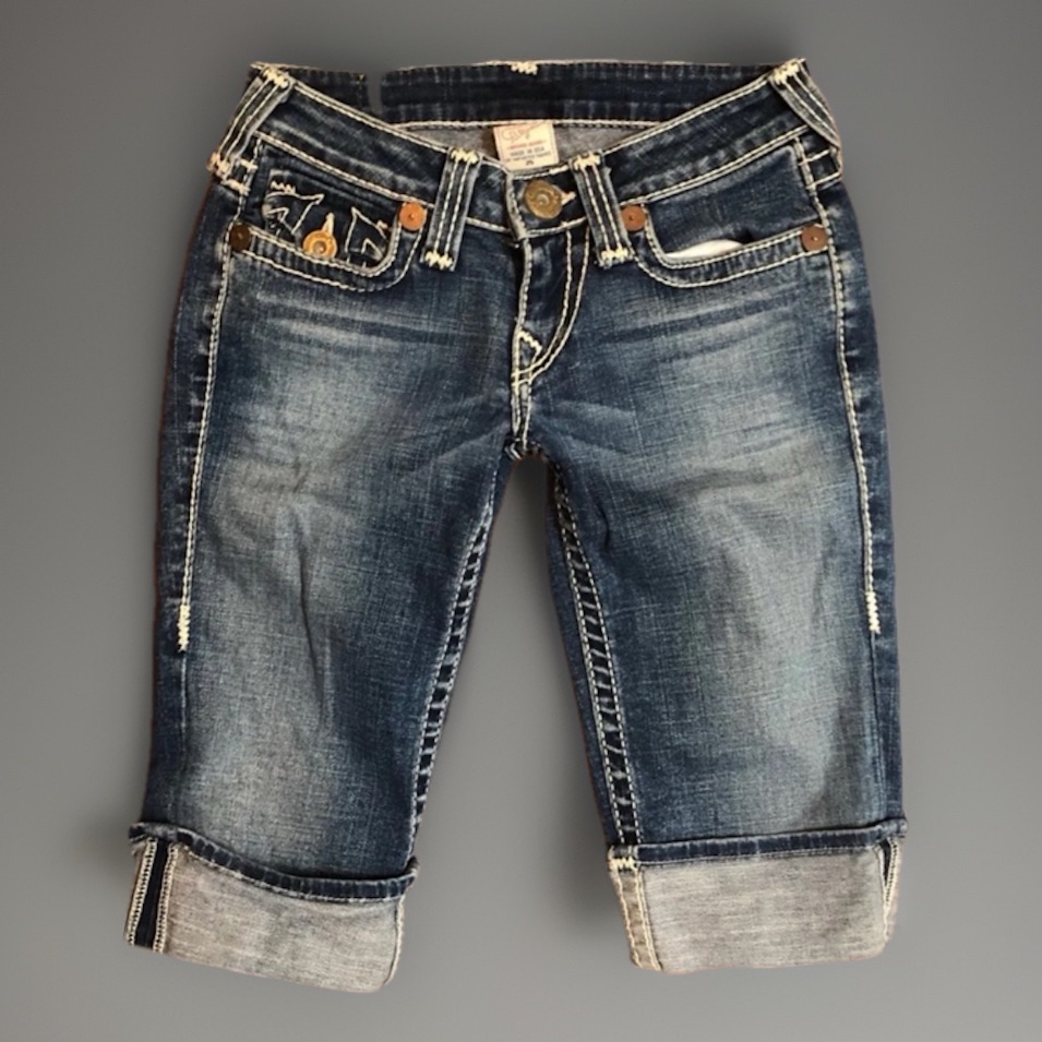 True Religion Stitched Bermuda Cuffed Shorts
